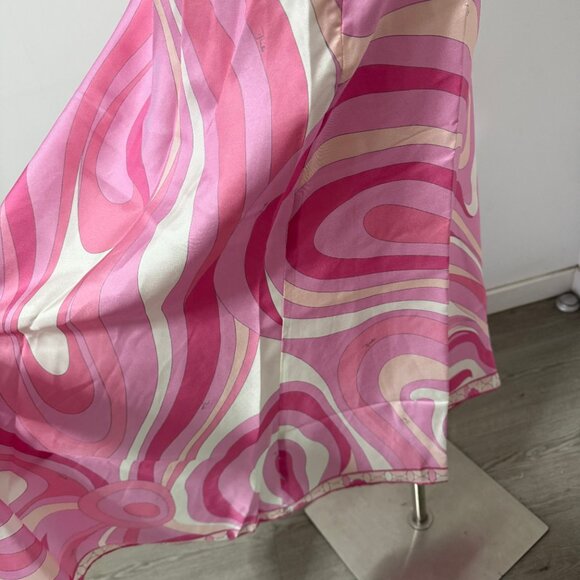 Pucci Printed Asymmetrical Skirt In Pink - Picture 5 of 9